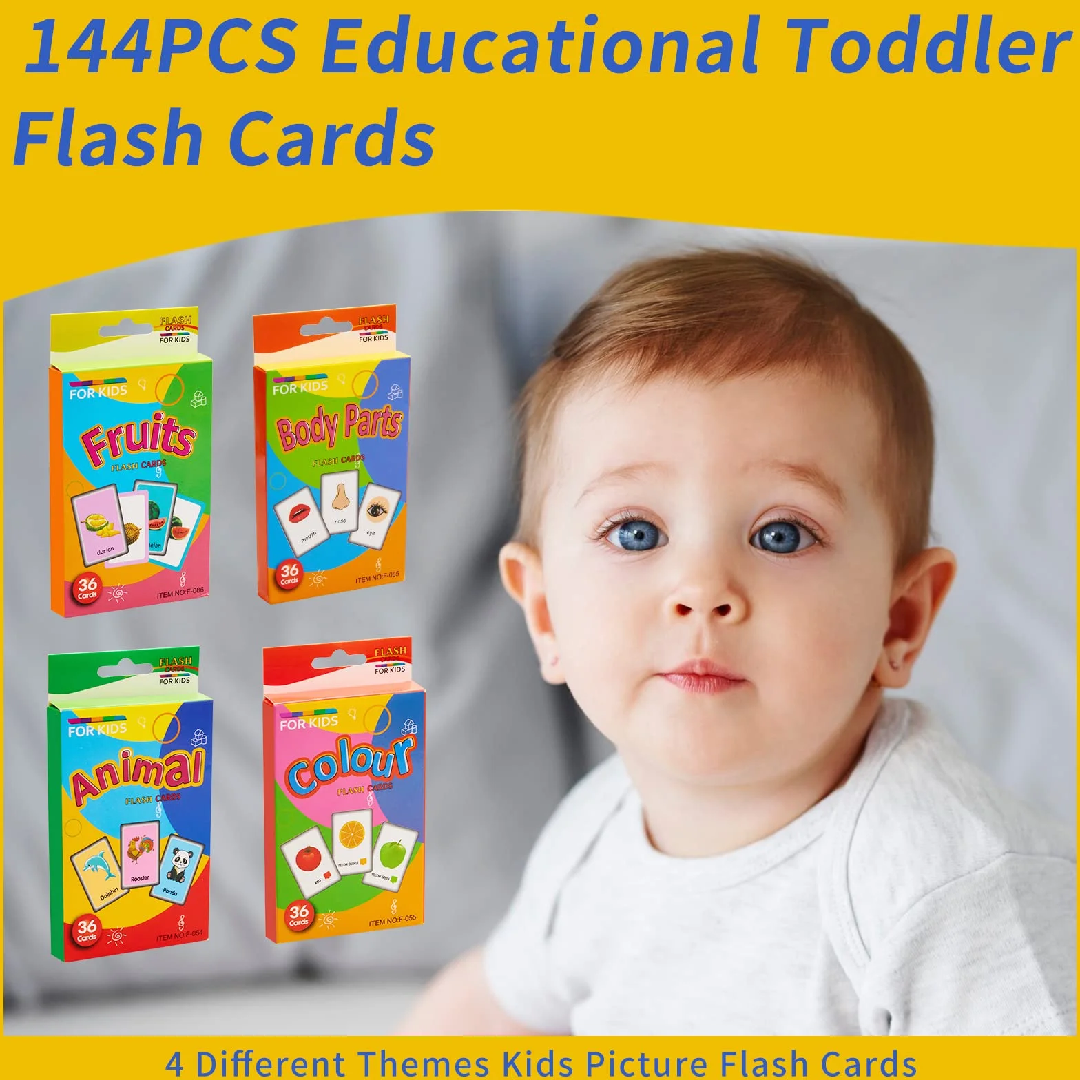 144 Tarjetas Flash Ingles Mis Primeras Palabras Juguetes Didácticos Estimulación Temprana Lenguaje Bebés Niños 2-5 Años