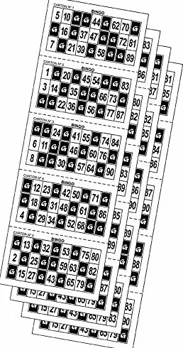 Cartones de Bingo troquelados para bingos benéficos listos para jugar
