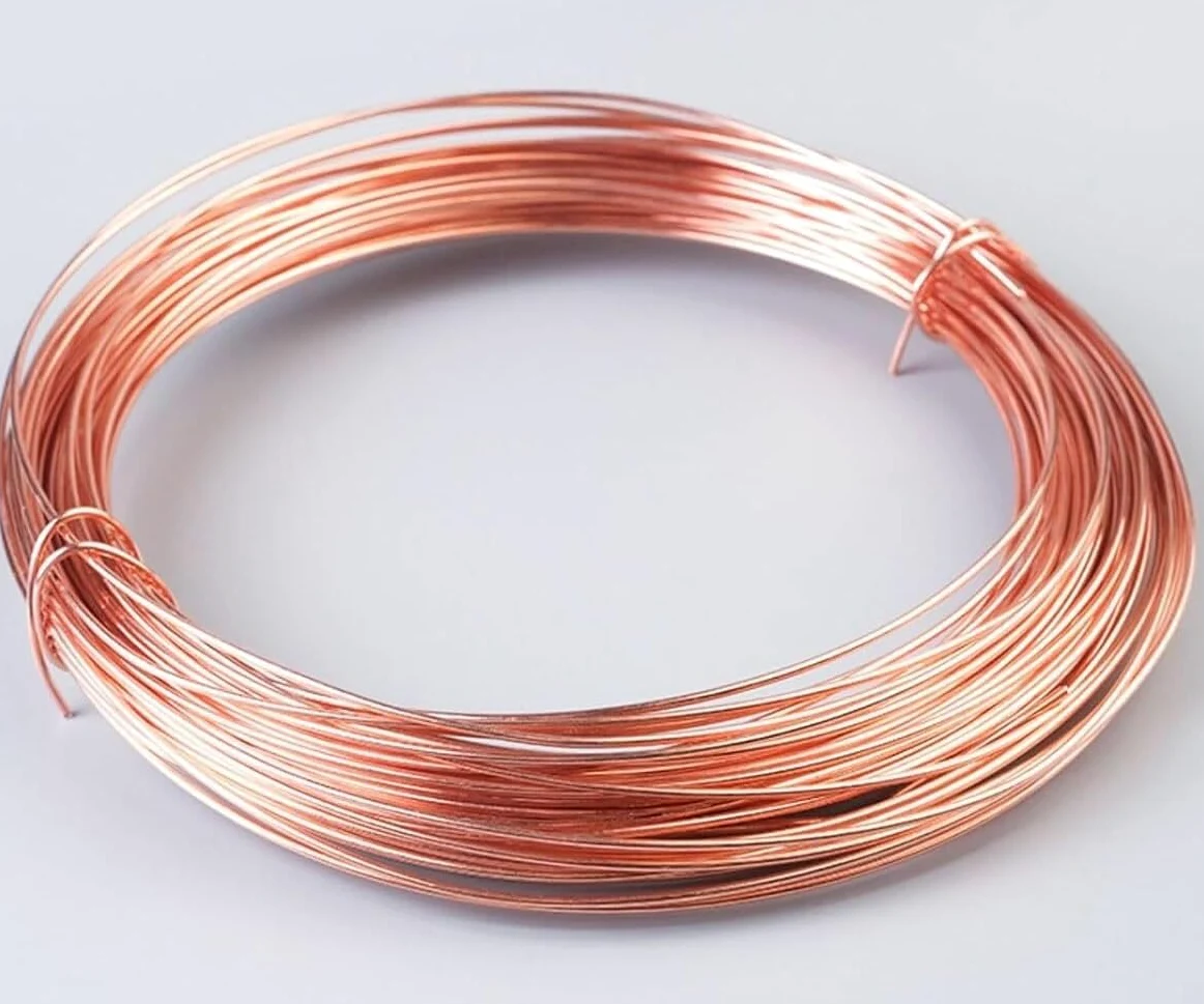 Alambre de cobre, alambre metálico, alambre for manualidades, diámetro de 1,3/1,5/1,6 mm, 1 kg, for joyería, electricidad e industria.(1.5mm*1kg)