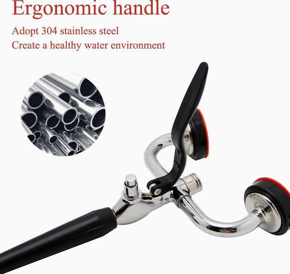 CGOLDENWALL Drench - Manguera de ducha de mano con manguera de acero inoxidable de 1,5 m para laboratorio e industrial