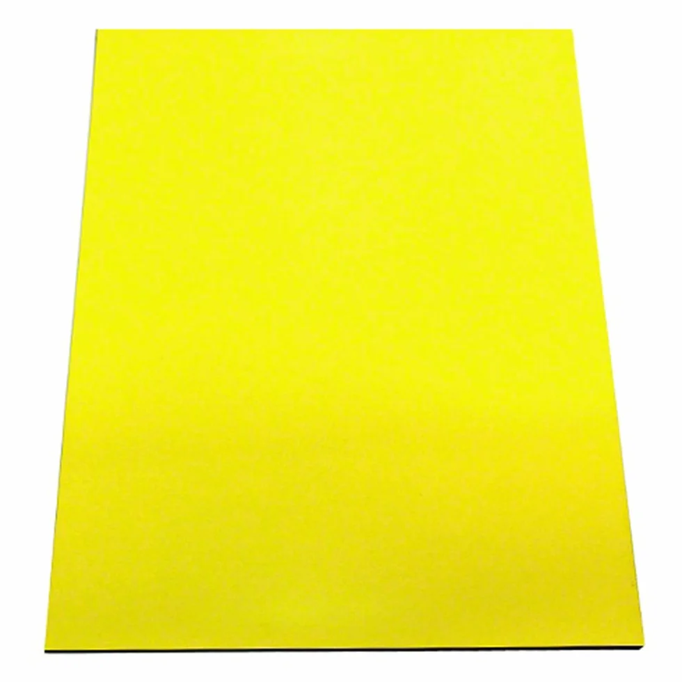Magflex® A4 Hoja Magnética de Amarillo Mate Flexible Para Crear Obras de Arte Magnéticas, Letreros O Pantallas