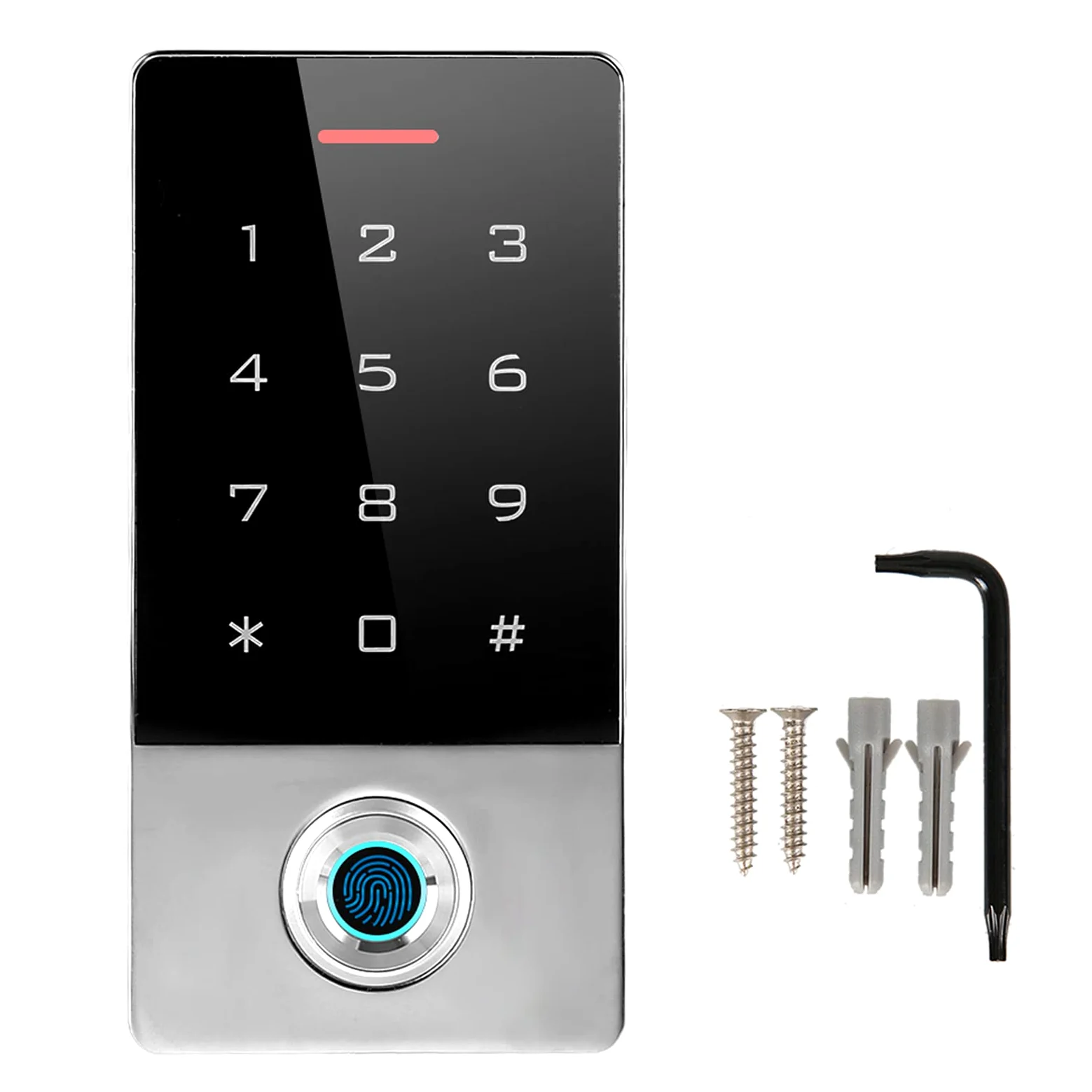 Bediffer Máquina de Control de Acceso de Huellas Dactilares de Metal Contraseña de Tarjeta de identificación WiFi para Oficina Familia Banco prisión, de control de acceso