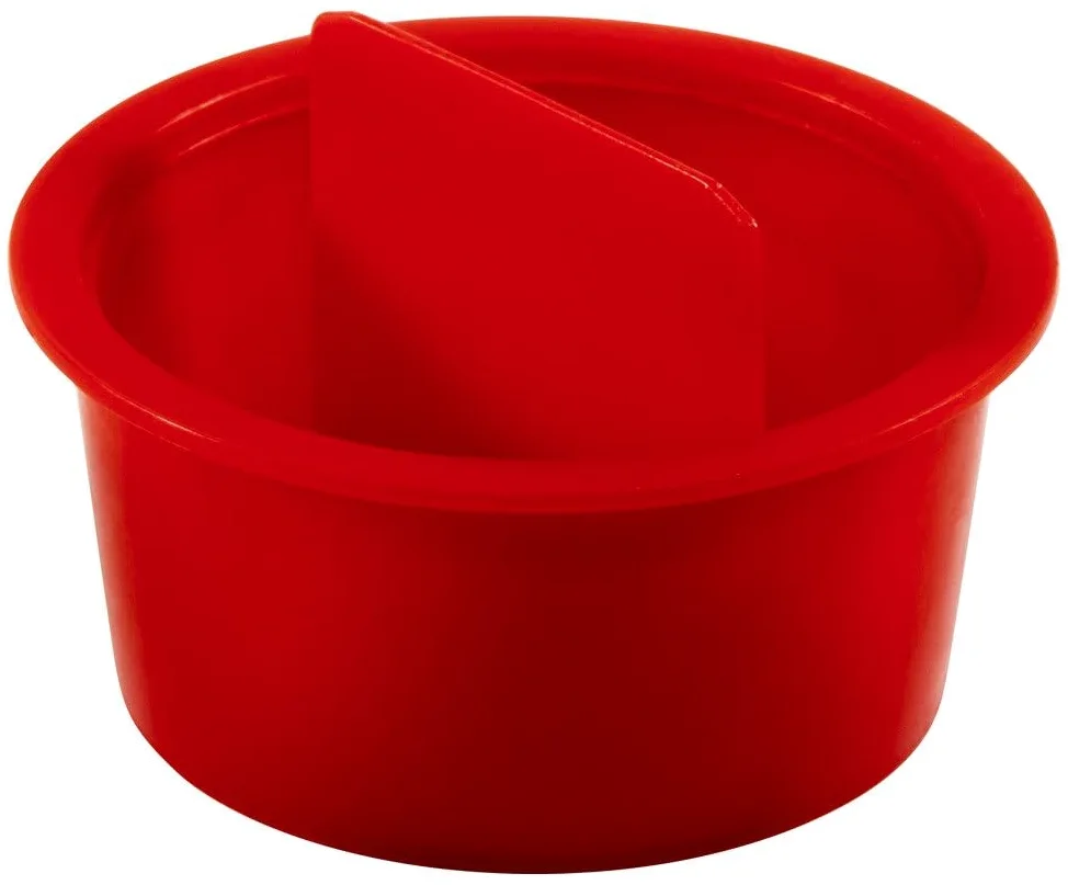 Caplugs QCPT16Q1 - Tapón cónico con lengüeta central de plástico, CPT-16, PE-LD, tapón OD de 1.6 pulgadas, ID de 1.45 pulgadas, rojo (paquete de 200)