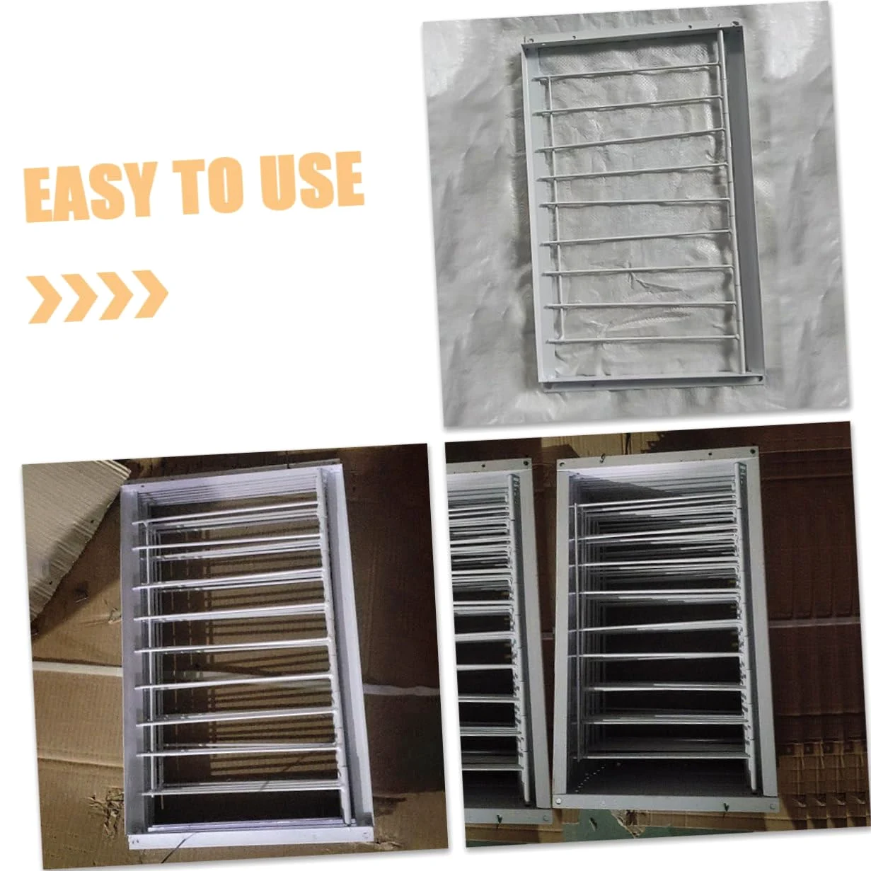 BESTonZON Puertas para Jaulas de Aves de Hierro Blanco, 2 Piezas Instalación Rápida y Mayor Seguridad para Refugios de Pájaros y Criaderos