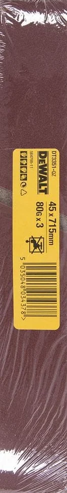 DeWalt DT3354-QZ Taśmy szlifierskie 45 x 715 mm ziarno 150