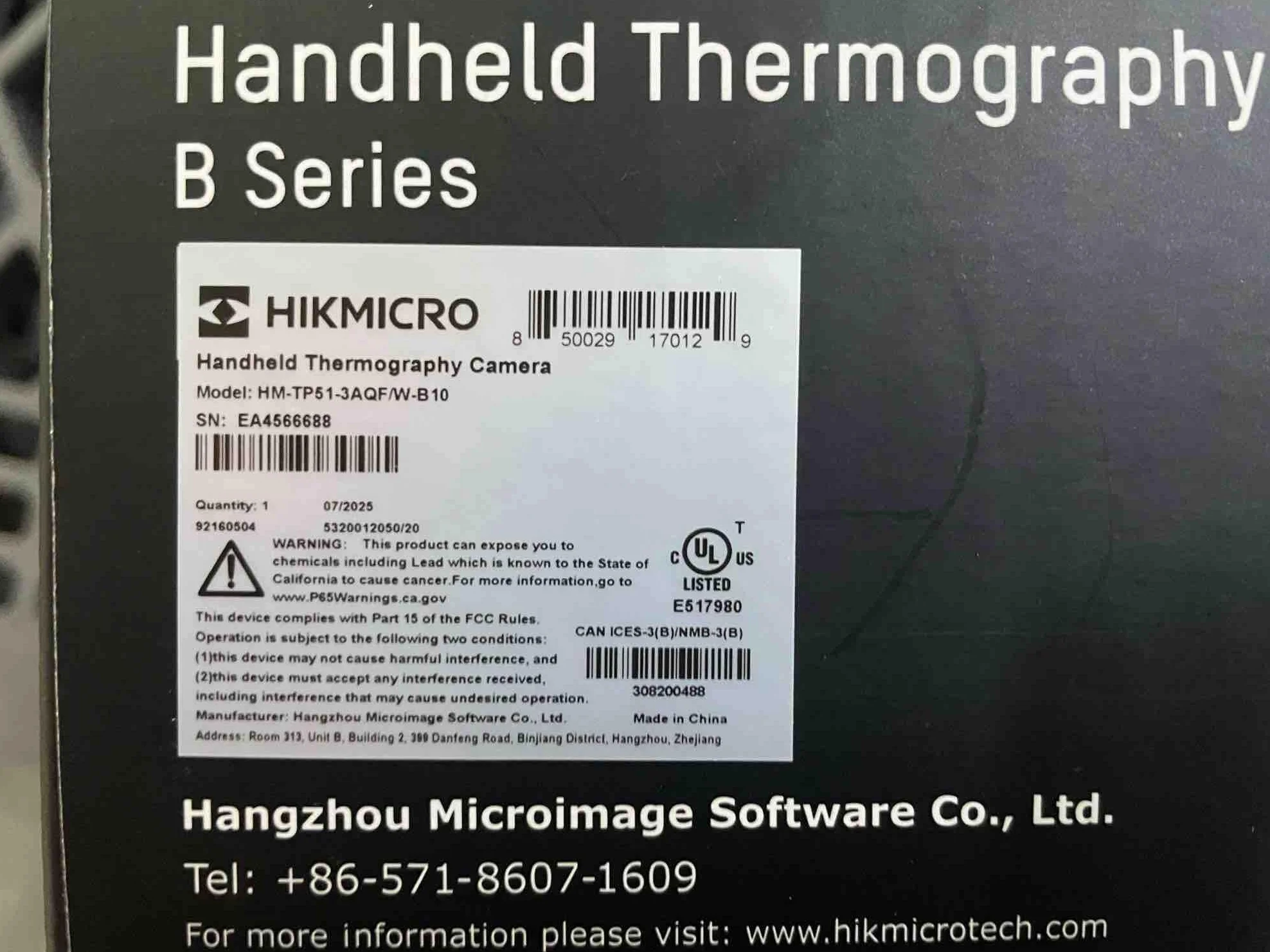 HIKMICRO B10 Cámara termográfica de resolución IR de 256 x 192 con cámara visual de 2 MP, medición de pantalla completa, 25 Hz Cámara térmica con pantalla LCD de 3,2",IP54, rango -4 °F~1022 °F