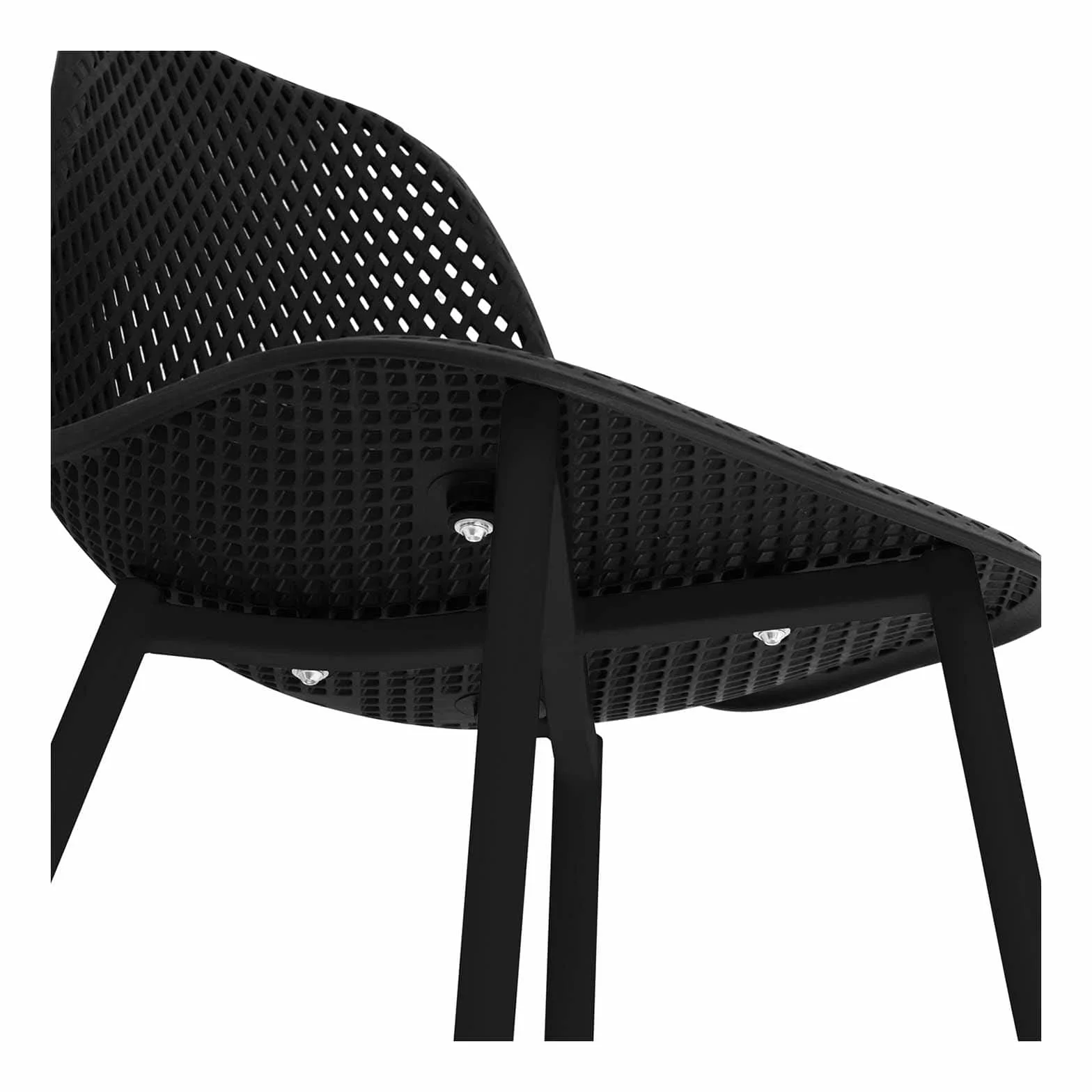 Fromm & Starck Set Sillas para Sala De Espera Cocina Asiento Star_Seat_13 (4 Unidades, hasta 150 kg, Asiento de 46 x 51,5 cm, Color: Negro)