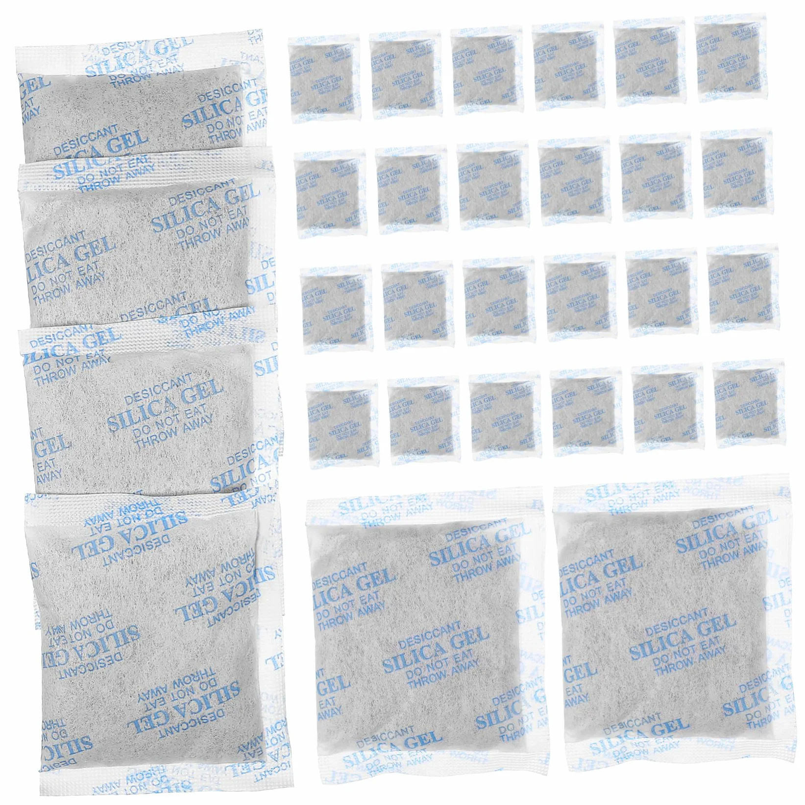 Holibanna Bolsas Desecantes Alta Absorción de Humedad Tela No Tejida 30 de Gel de Sílice de 50g Protección Constante para Armarios y Cajones | Absorción de Humedad Alta, Uso Versátil para Electrónica y Alimentos, Formato de Sobres para Almacenamiento