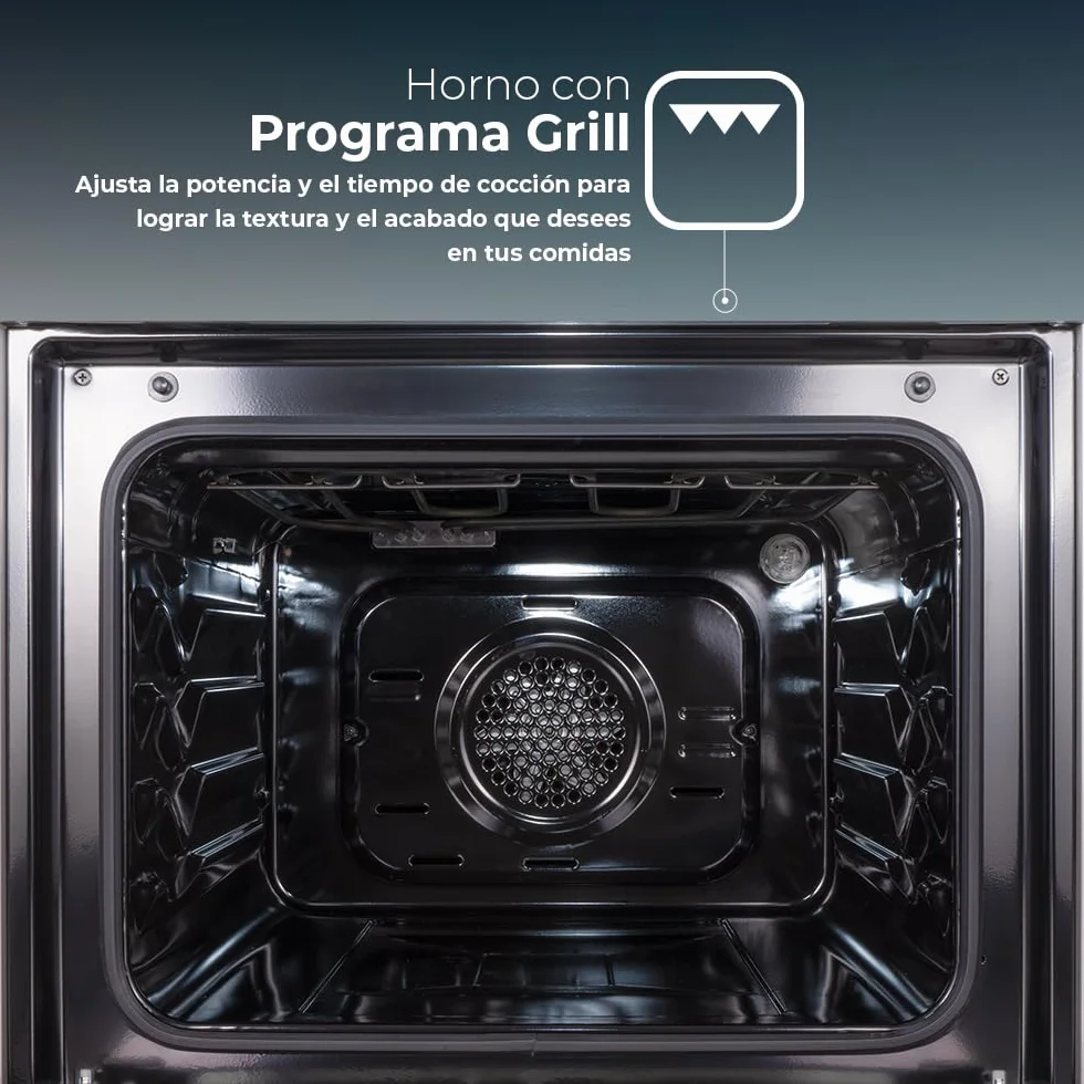 Svan Cocina Eléctrica 56L Horno Eléctrico Grill 6 Programas Inox SKV4600X
