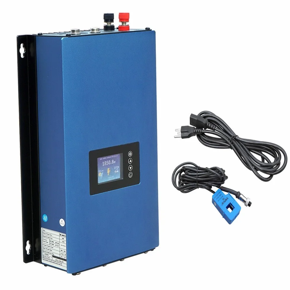 Y&H 2000W Inversor de conexión a red Limitador de potencia LCD Display DC50-90V Entrada solar AC185-265V Salida SUN-2000GTIL2-H
