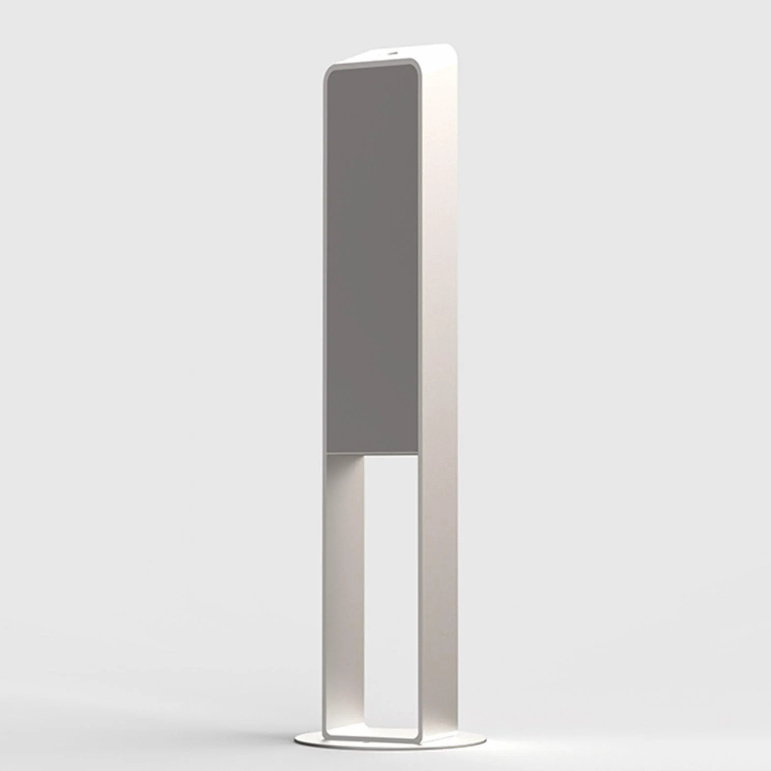 Cenicero de pie, receptáculo de acero inoxidable con diseño de inclinación de 30°, apertura de llave trasera fácil de limpiar para patio, oficina, hogar, restaurantes y exteriores