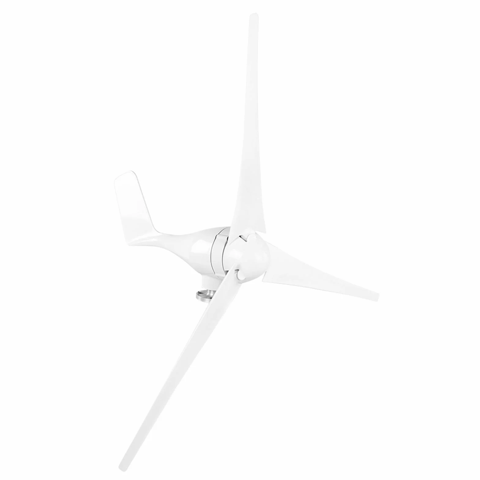 Generador de Turbina de Viento 1200W, Kit de Generador de Molino de Viento con 3 Palas Y controlador de Viento Para Carga Marina (White 12V)