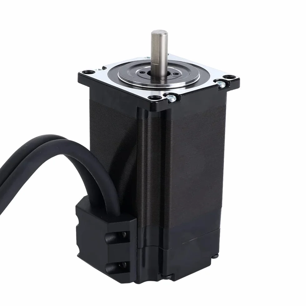STEPPERONLINE Kit de motor paso a paso de 1 eje Closed Loop 2,0 Nm 1000PPR Nema 23 Stepper Motor & Stepper Motor Driver CL57T-V41 0-8,0A 24-48VDC para máquina de grabado CNC