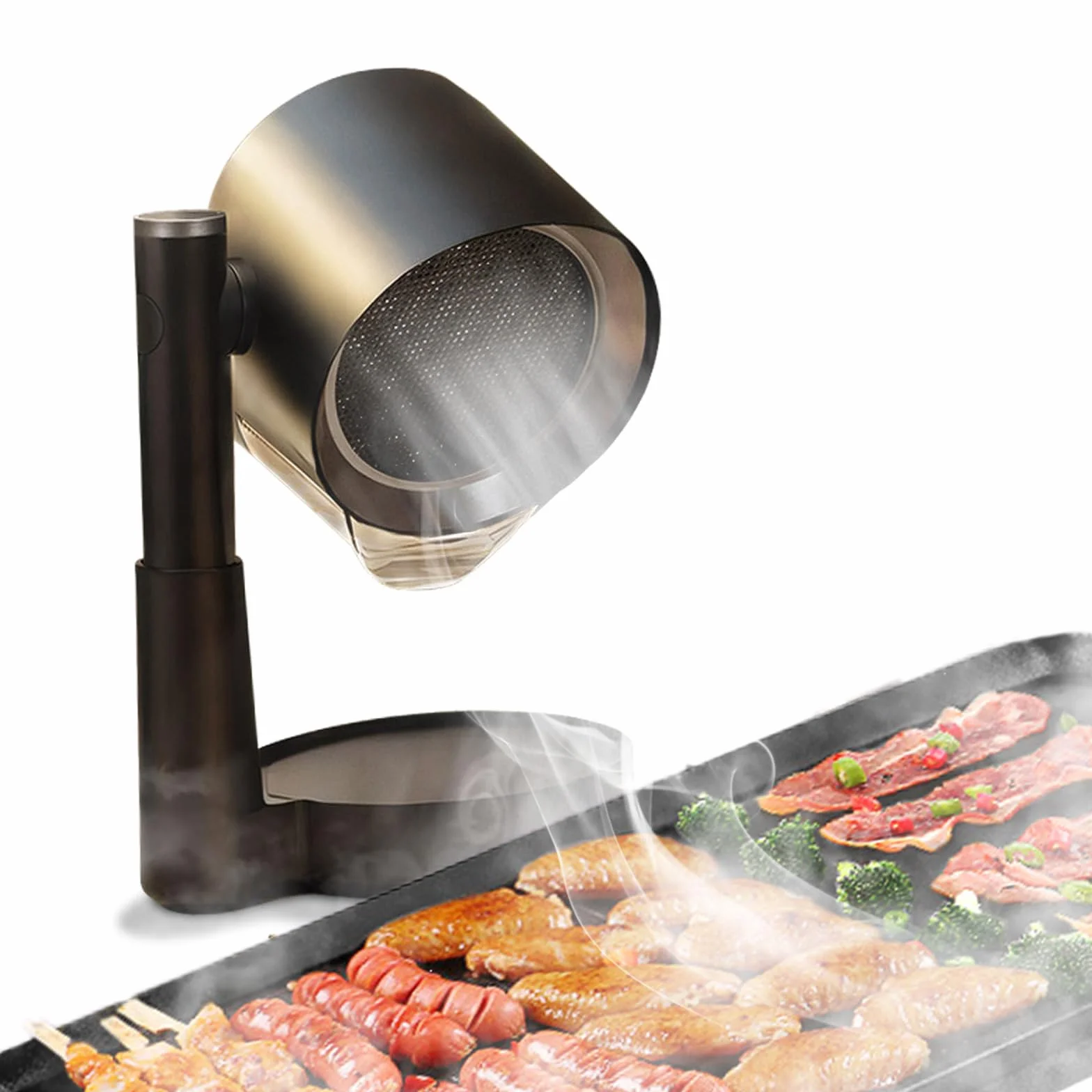 Campana Extractora Portátil para Cocina, Telescópica Inclinable, 3 Velocidades, Filtro de Aluminio