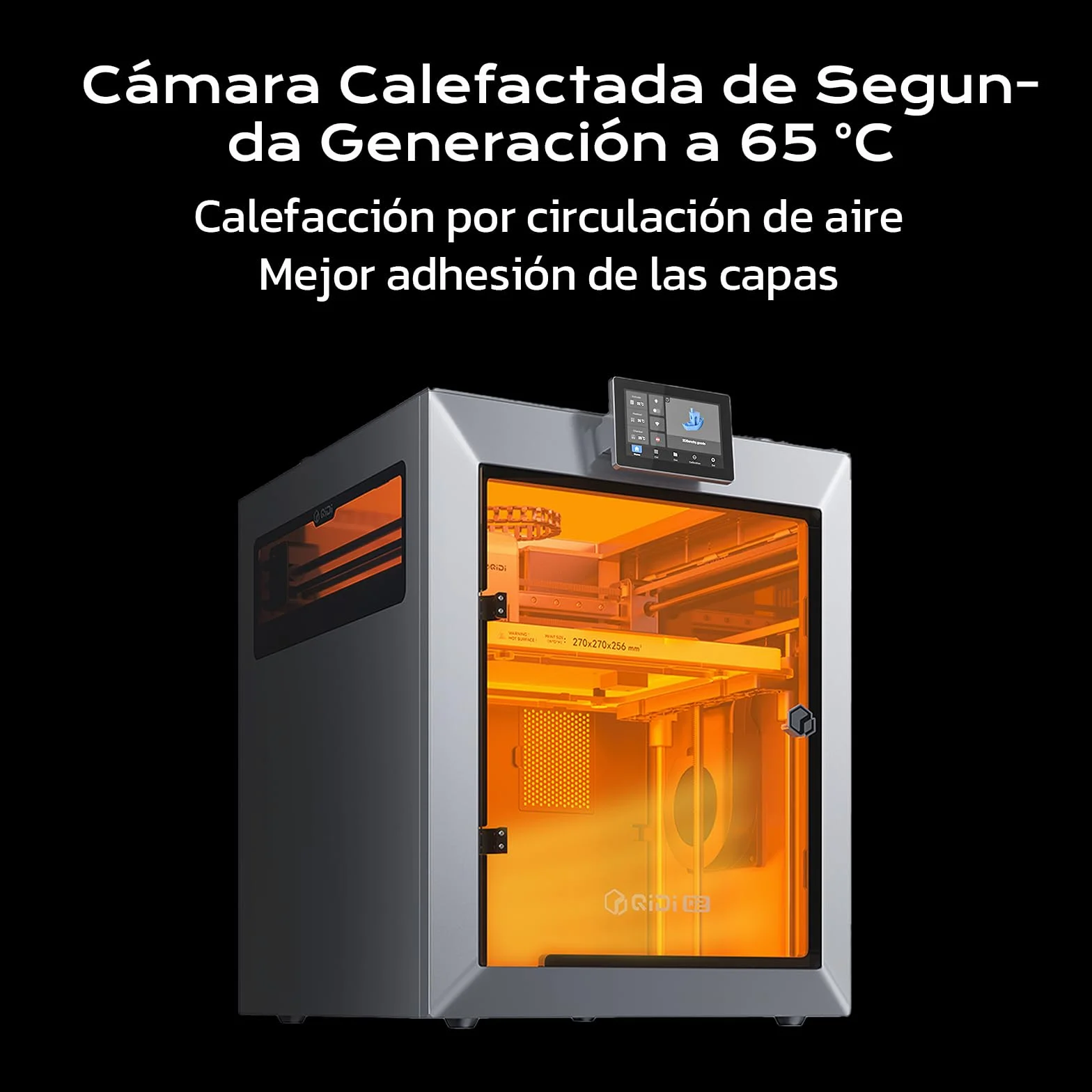 QIDI Q2 Combo Impresora 3D con QIDI Box, Multicolor y Multimaterial, Máx 600mm/s, 65°C Cámara Calefactada Activa, 3 en 1 Filtración, AI Cámara, Autonivelación & Autocalibración, Volumen 270x270x256mm
