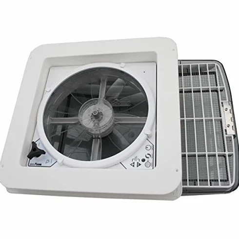 Maxxfan Claraboya de cristal tintado 40x40 cm con ventilador