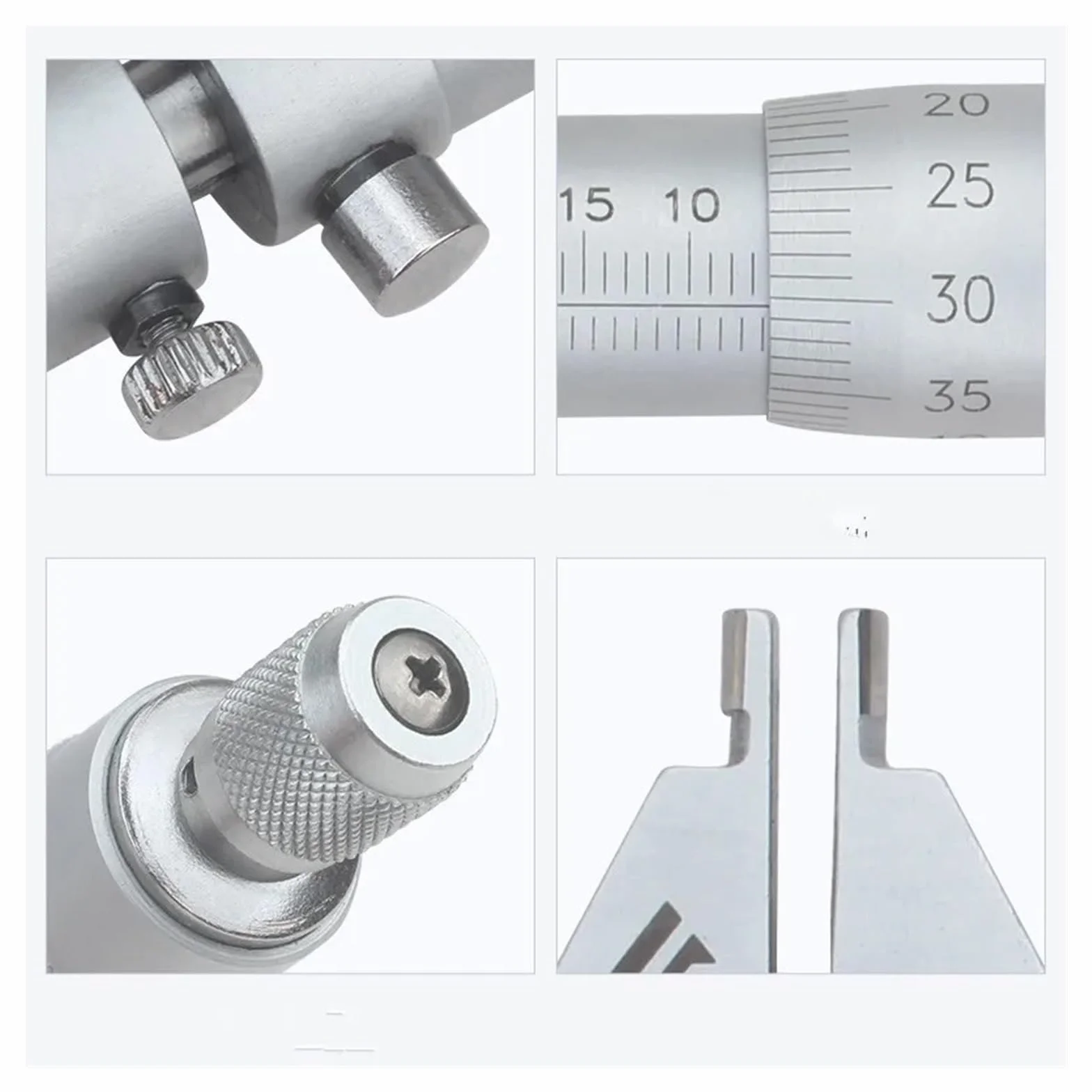 Micrómetro interior Micrómetro de medición interna de acero inoxidable, calibrador Vernier, herramientas de micrómetro interior, micrómetros de 5-30mm, 25-50mm, 75-100mm(25-50mm)