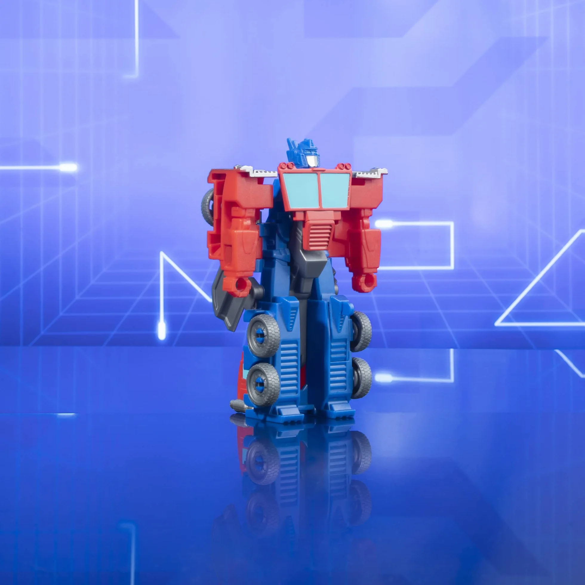 Transformers EarthSpark Figura Optimus Prime 10 cm Cambiador 1 Paso Giro Robot