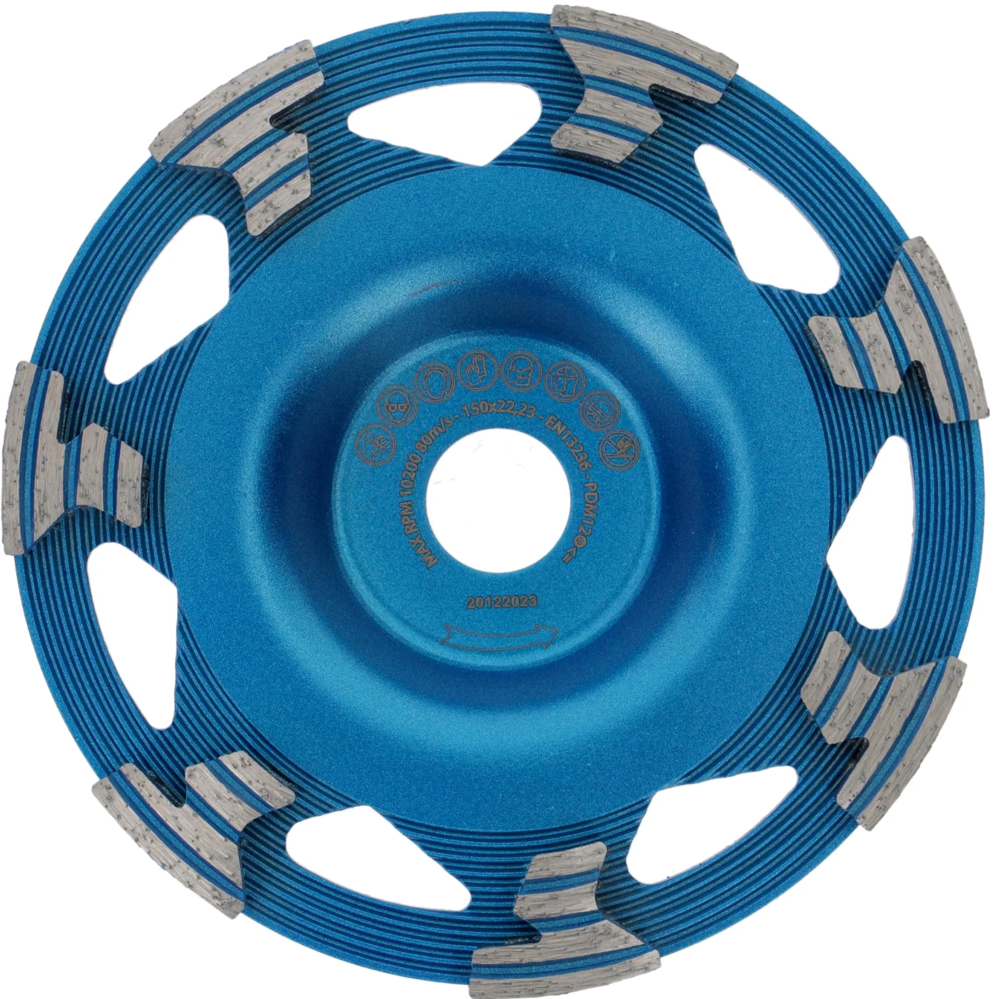 PRODIAMANT disco de copa de diamante ST50 150 mm x 22,2 mm HighPerfomance amoladora de hormigón unión universal
