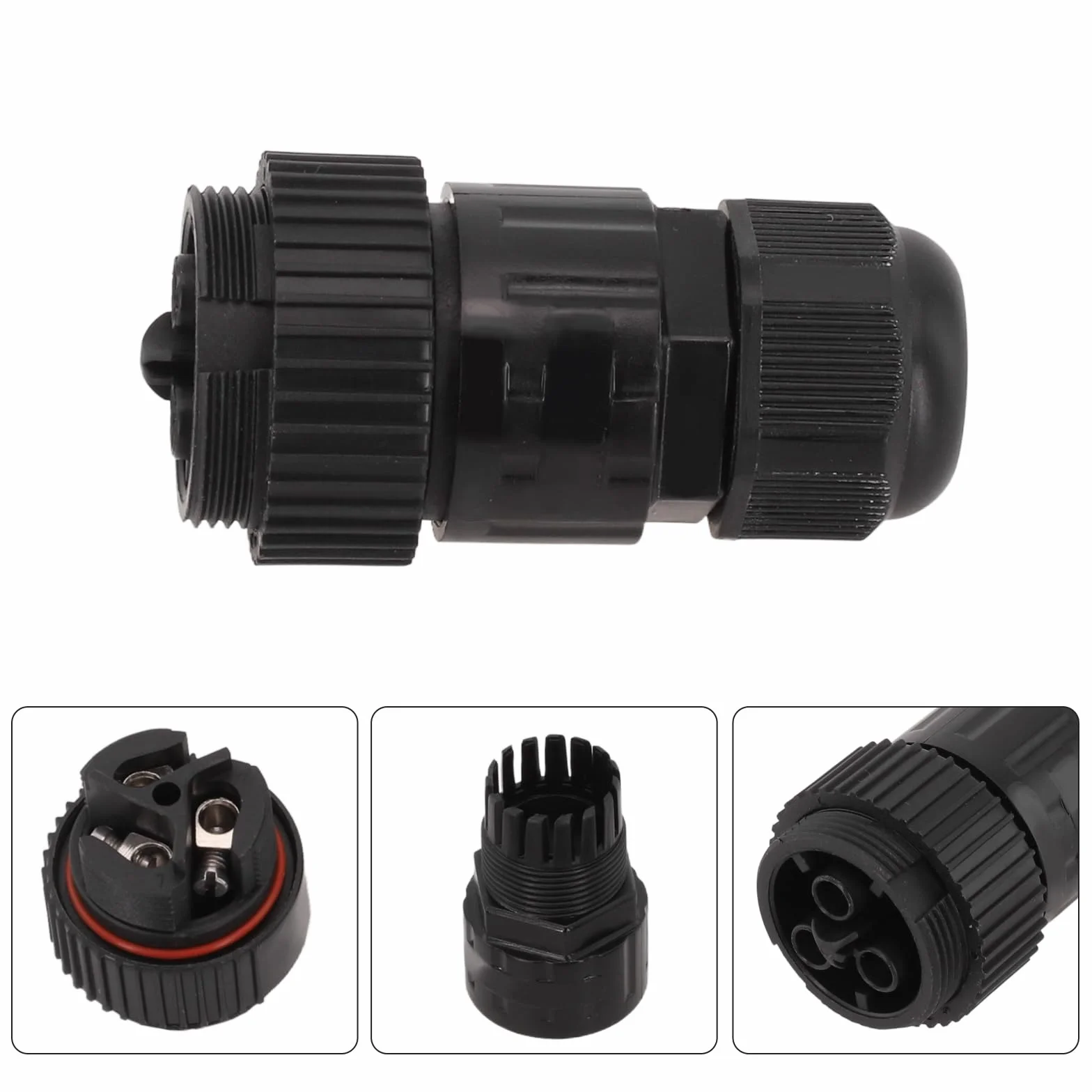 Conector solar de CA para microinversor APSystems EZ1 EZ1-M, 17,5 A, IP68, impermeable, resistente a los rayos UV, rango de funcionamiento de -40 °C a 85 °C