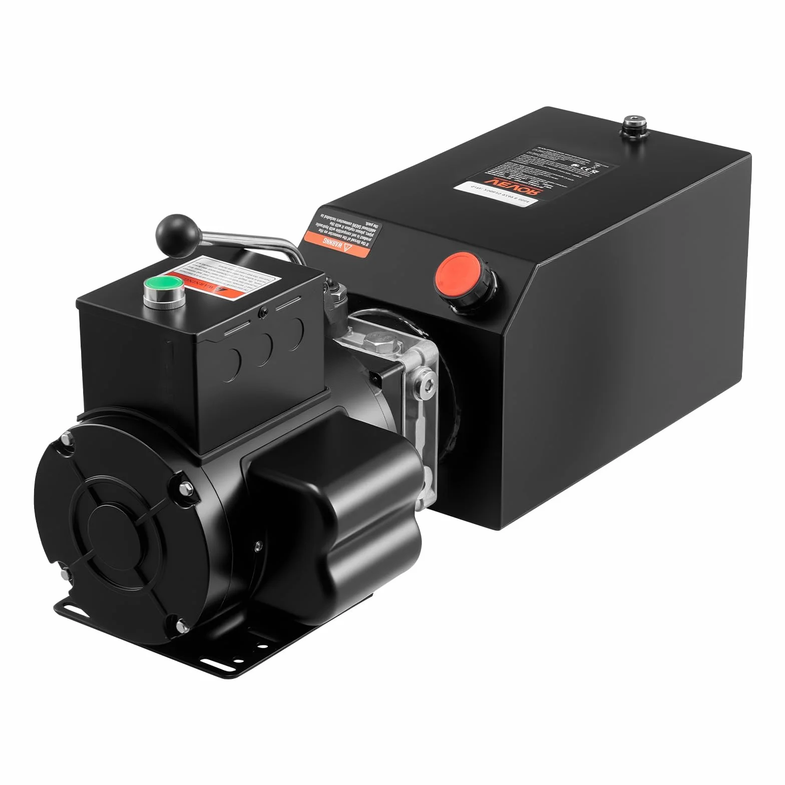 VEVOR Bomba hidráulica, de simple efecto, caudal de aceite de 6,3 L/min, presión máxima de descarga de 22 MPa para camiones, talleres mecánicos y elevadores de vehículos, negro, 660 x 270 x 270 mm