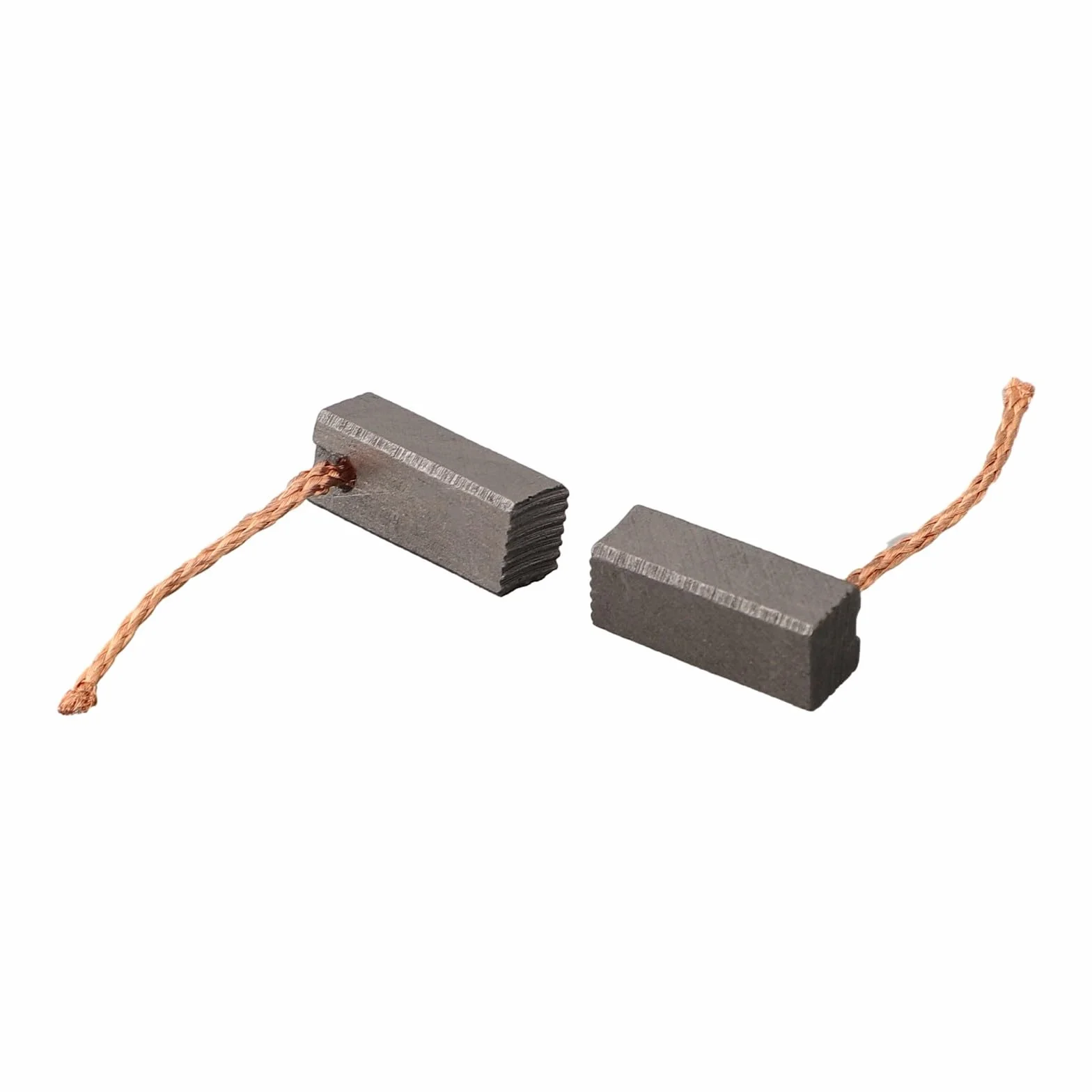 Par de cepillos de carbono para motor eléctrico con conductividad térmica superior