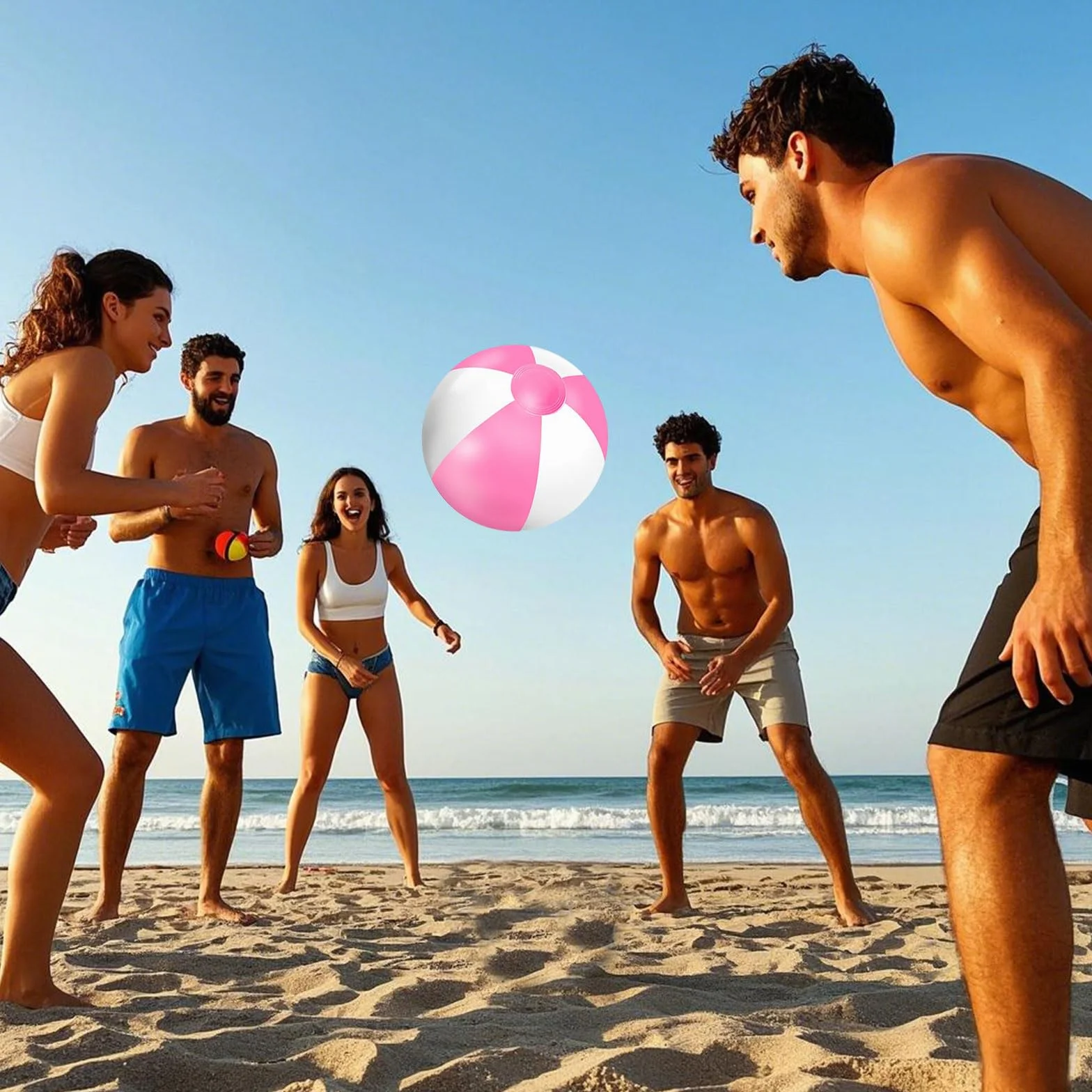 Pelota de Playa Inflable 3 Piezas, Pelota Hinchable para Piscina y Agua