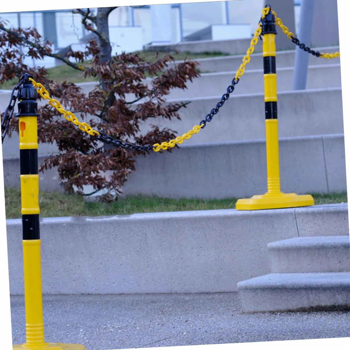 Gatuida 8piezas Cadena De Barrera De Seguridad Plástica Para Control De Tráfico y Gestión De Seguridad Para Conos De Señalización y Áreas De Estacionamiento