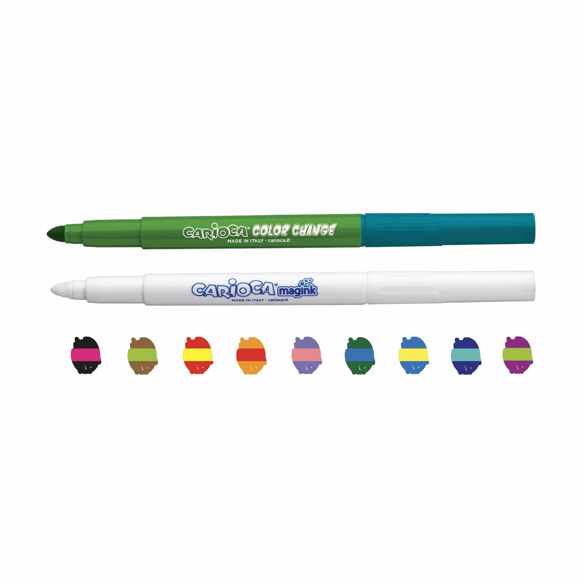 Rotuladores Mágicos Color Change 10 Uds Efecto Cambia Color Tinta Lavable Punta Bloqueada Juego Creativo