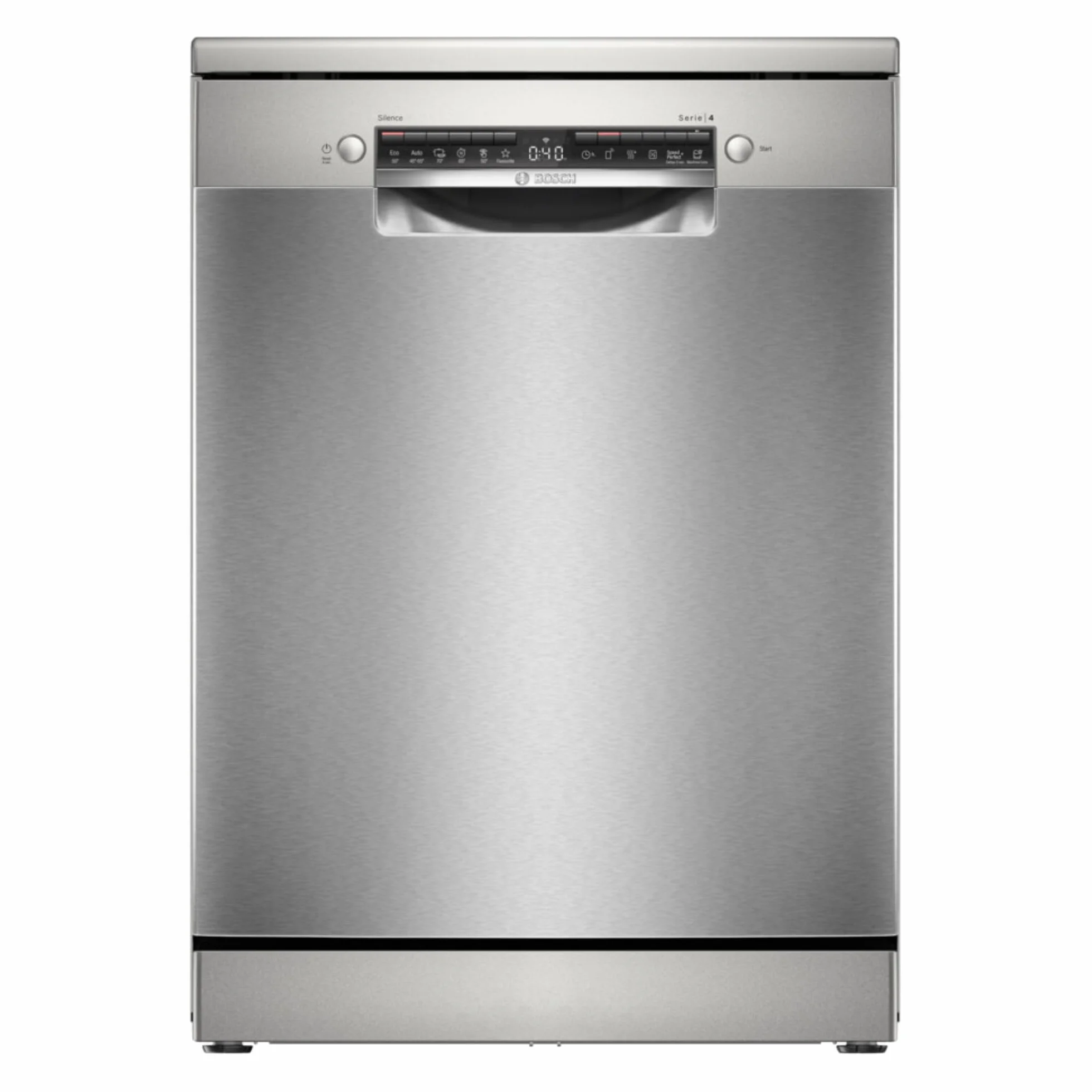 Bosch Lavavajillas libre instalación 60 cm Serie 4 Home Connect AquaStop Acero SMS4HTI03E