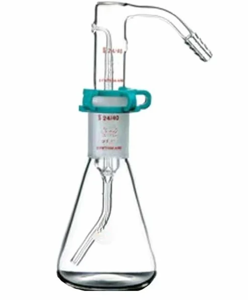 Frasco pulverizador for cromatografía de capa fina de 125 ml/250 ml: matraz de vidrio de borosilicato con unión 24/40 for una aplicación precisa de la muestra.(250mL-A214250)