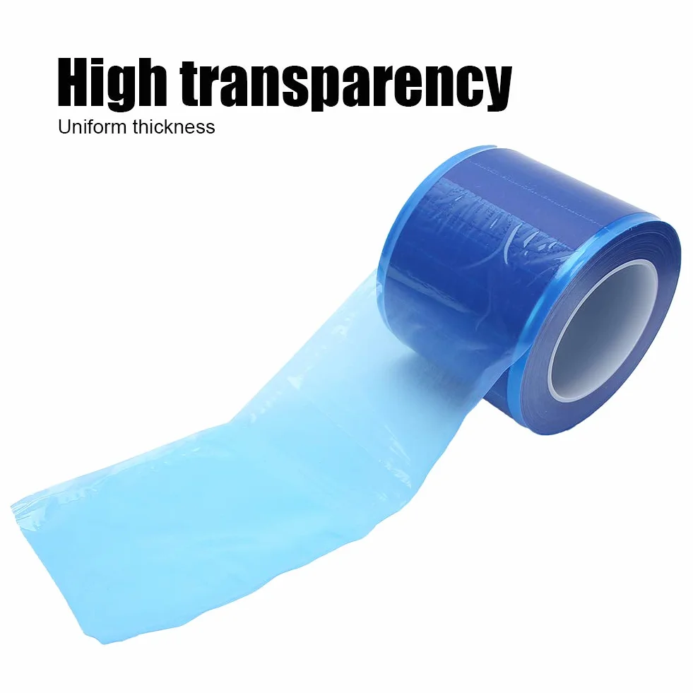 Película de barrera para tatuajes autoadhesiva azul transparente impermeable 1200 hojas