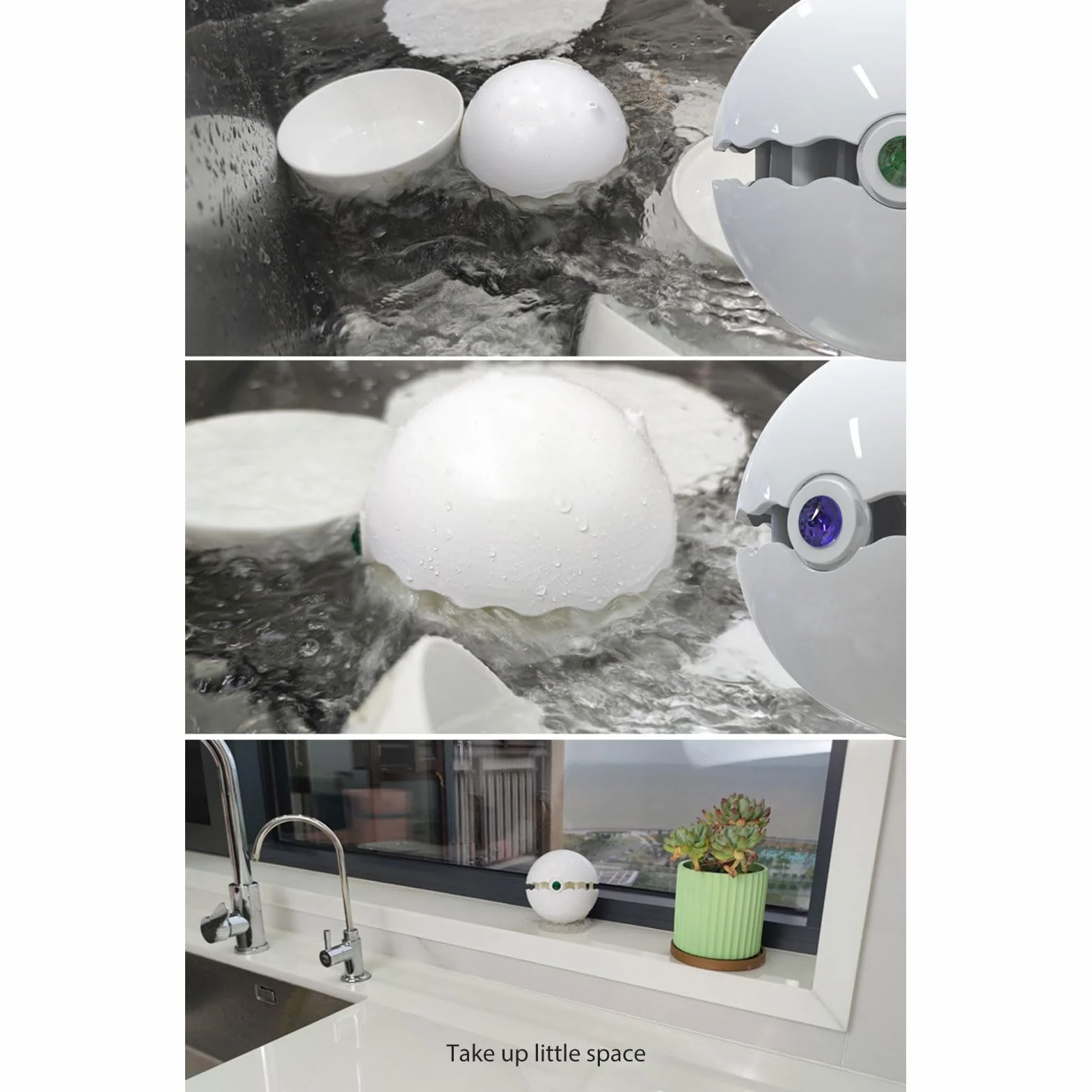 Lavavajillas Portátil 18W 20000Hz Multifuncional para Apartamento Casa (GREEN)