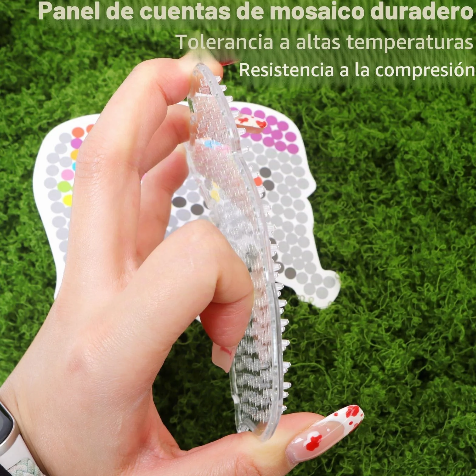 Placas de cuentas para planchar 5 mm transparentes 20 tarjetas de diseño colores niños
