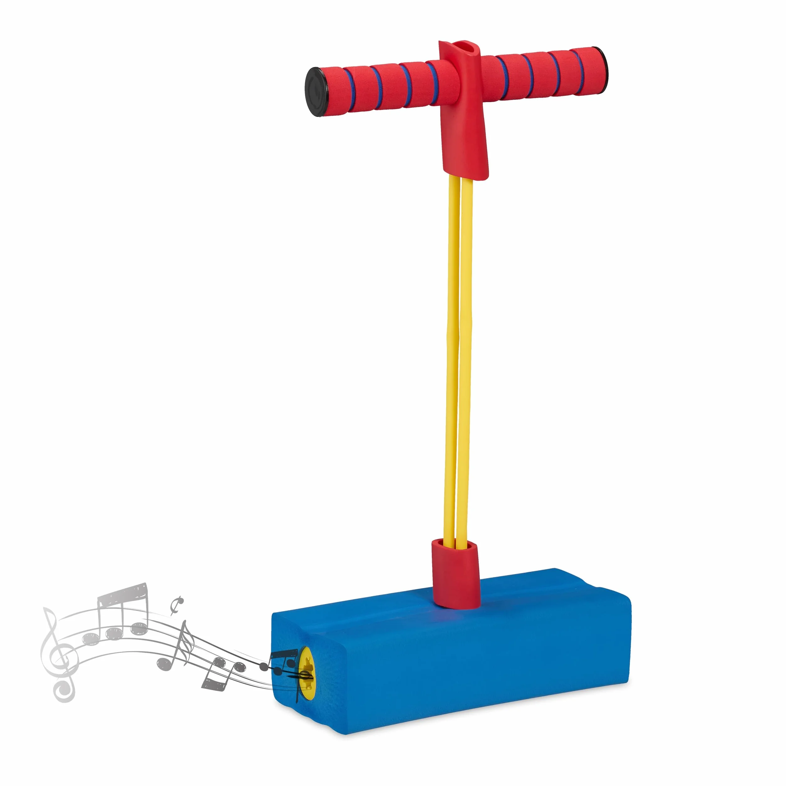 Relaxdays Pogo Jumper Saltador Niños 80 kg Juguete Saltarín Exterior Multicolor 42x22x10 cm