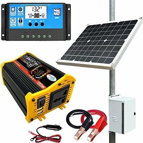 Kit De Paneles Solares De 500 W, Con Regulador De Carga E Inversor, Ideal Como Fuente De EnergíA De Reserva Fuera De La Red Para Hogares, Autocaravanas, Embarcaciones, Etc.220v
