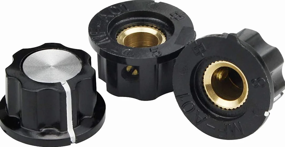 Potenciómetro De Baquelita Tapón Sombrero GTIWUNG 25 Piezas A01 Giratorio Perillas Control de Volumen