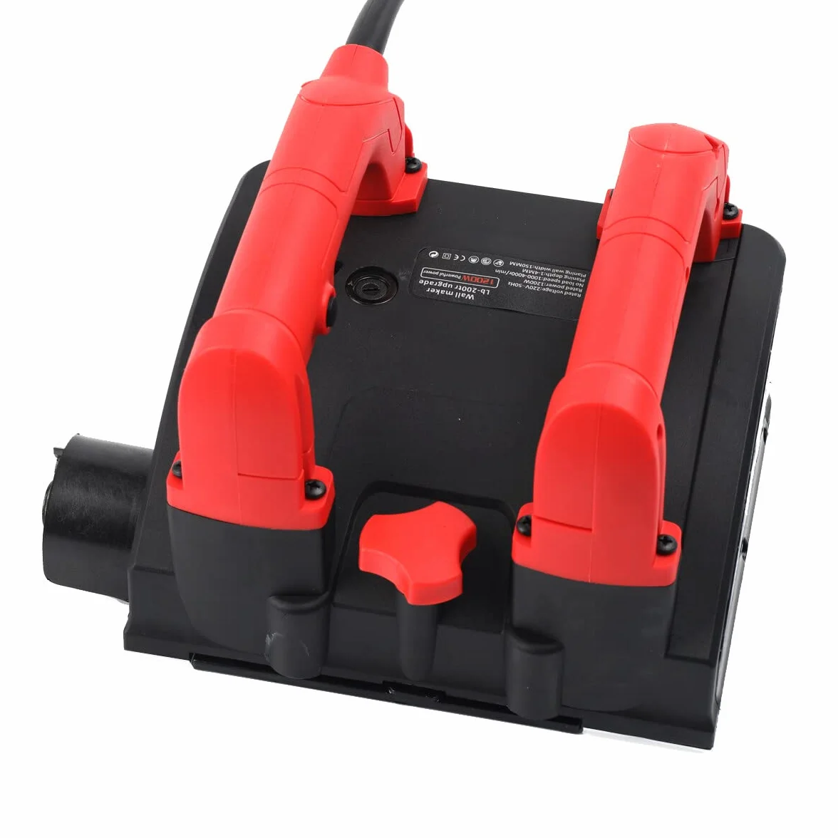 Cepillador eléctrico de pared para yeso, 1200 W, 1-4 mm, ajuste de profundidad, mango doble antideslizante, 150 mm de ancho de fresado, 1000 – 4000 rpm