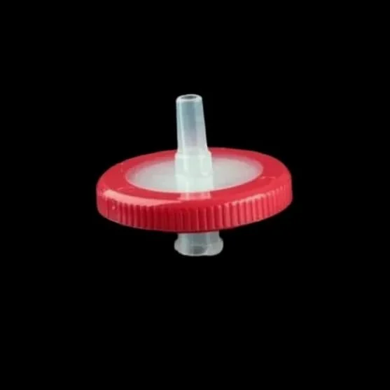 Filtro de jeringa de laboratorio, Filtro de jeringa aguja PTFE hidrofílico/hidrofóbico OD 33mm 0,22/0,45um Luer Lock 100 PK(Hydrophobic 0.22um)