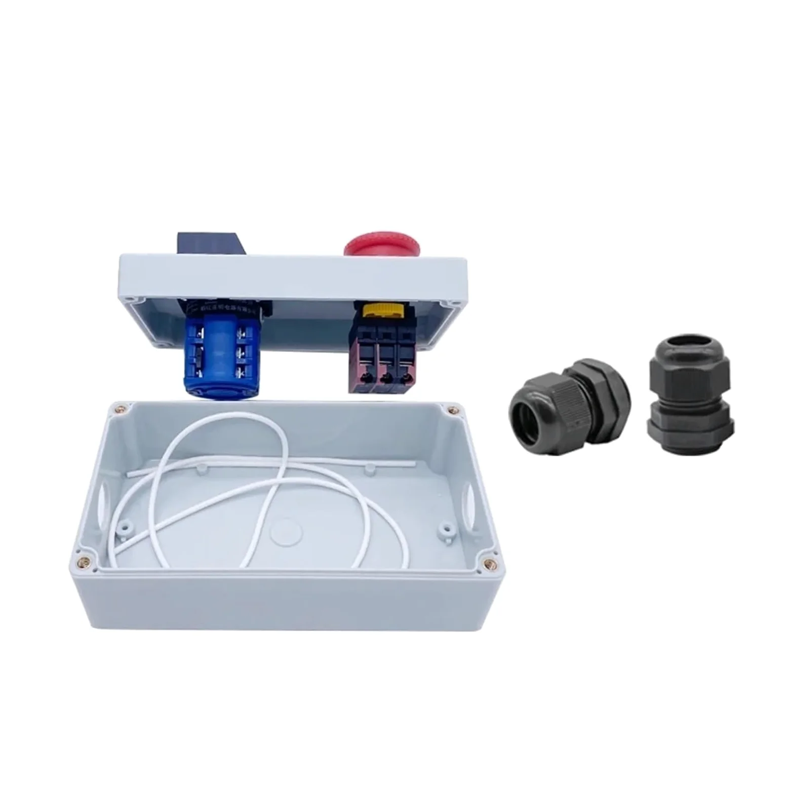 Selector de Leva con pulsador de Parada de Emergencia eléctrico trifásico de 20 A, LW26-20A 5.5N/3, Interruptor de Avance y Retroceso