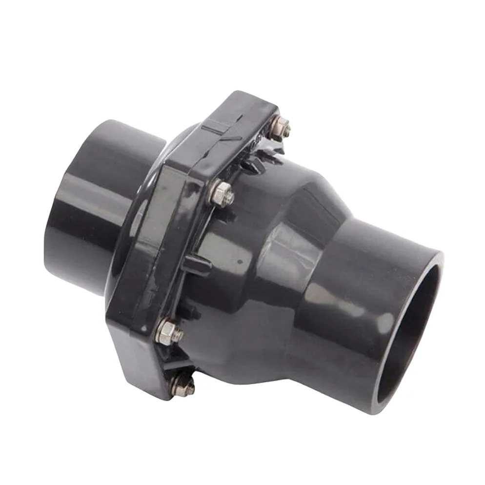 Válvula de cierre con rosca, Horizontal vertical universal de la válvula retención plástica del PVC aleta interna DN25 DN32 DN40 DN50(Inner Dia.160)