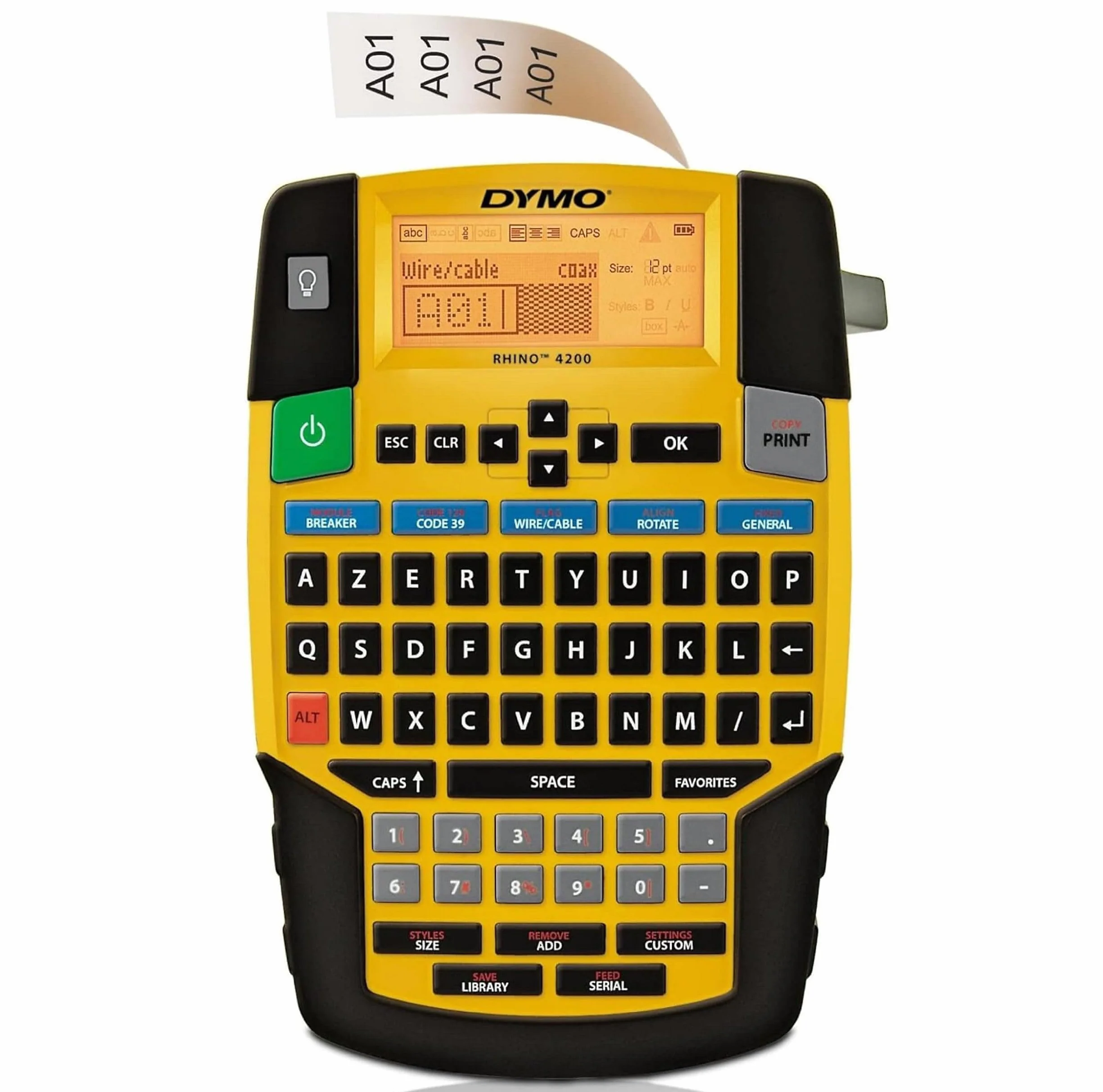 DYMO RHINO 4200 - Impresora de etiquetas (130 mm, 175 mm, 58 mm, 88 mm, 156 mm, 230 mm) (importado)