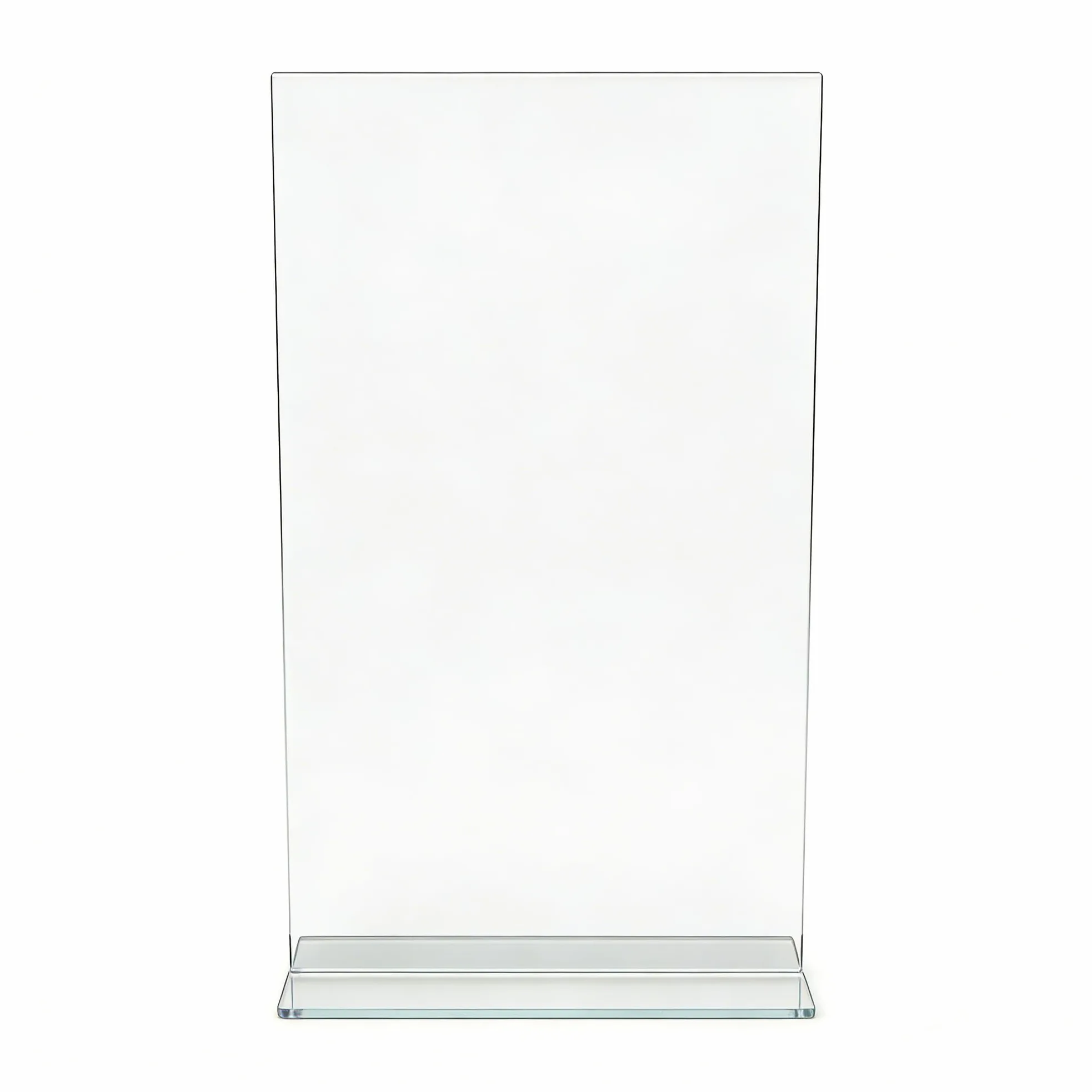 FixtureDisplays 1 soporte acrílico transparente de 11 x 17 pulgadas para mesas, marco vertical de tienda de campaña, menú de letreros de fotos, inserto inferior 11193-2-11X17-NF