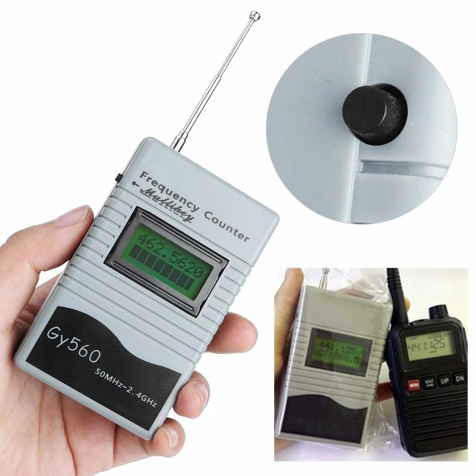EBTOOLS GY560 Medidor de frecuencia de radio 50Mhz a 2.4Ghz Contador portátil