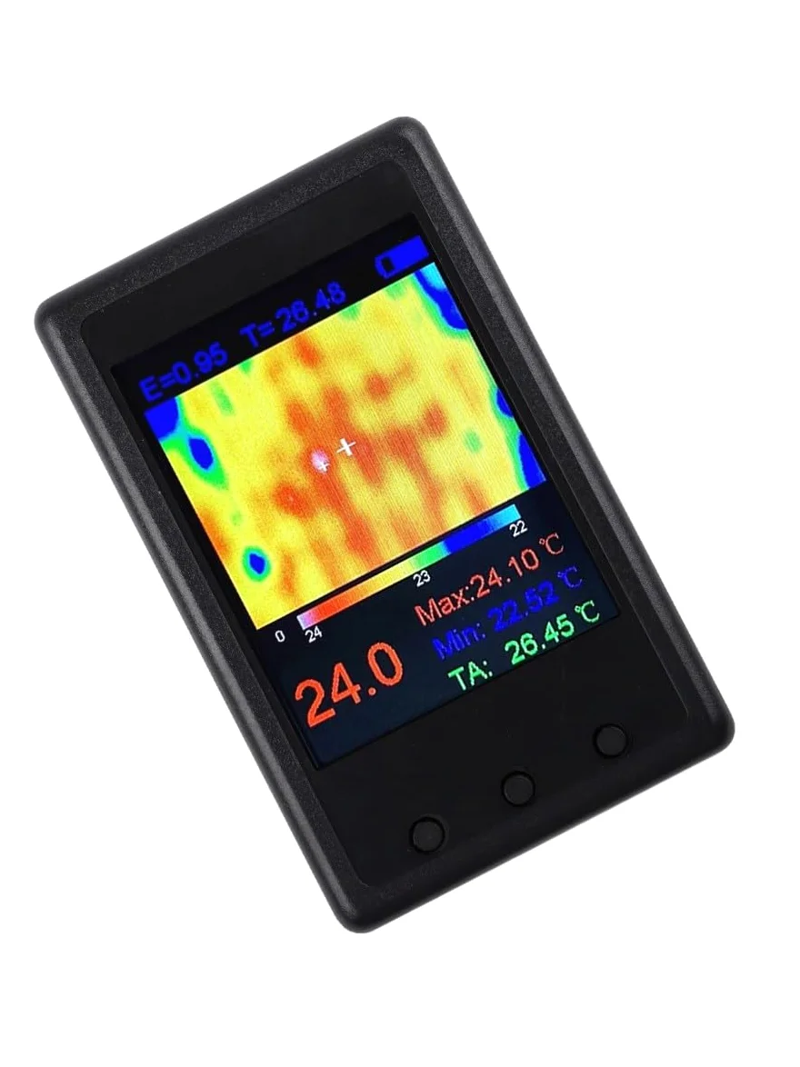 Termómetro infrarrojo portátil con pantalla LCD de 24 pulgadas -40C-300C con interfaz USB, placa de circuito para reparación de automóviles