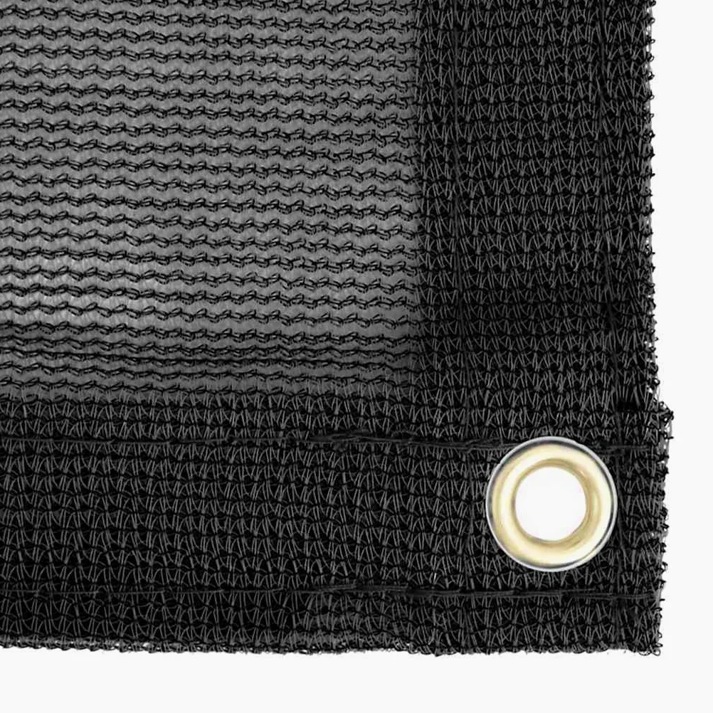 Red de contenedores HDPE 3 x 7 m negro con ojales de latón, malla fina y resistente a la intemperie, resistente al viento, red de seguridad de carga para coche, remolque, SUV, autocaravana y