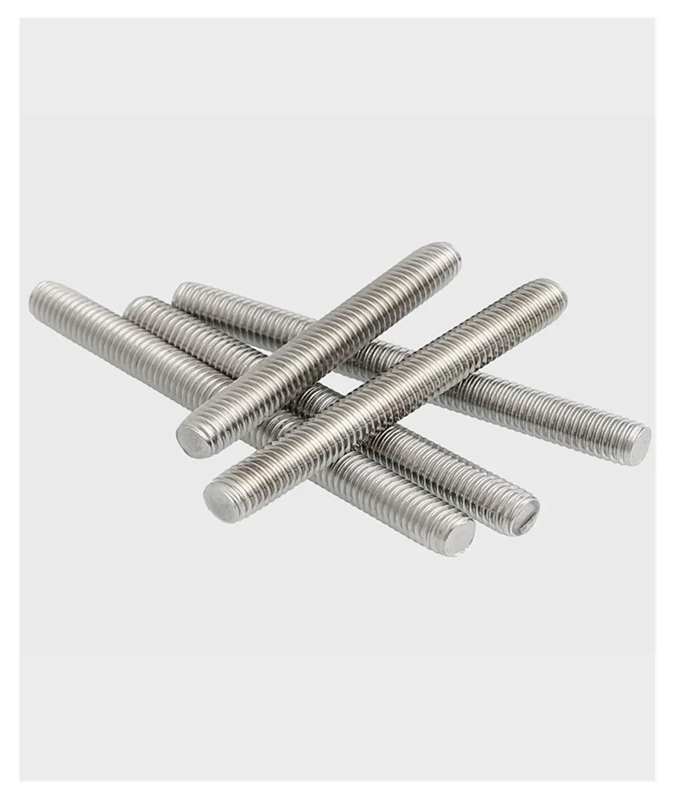 Varilla roscada, 1 pieza M2-M20 304, varilla roscada de acero inoxidable, perno sin cabeza, varilla de eje de rosca completa, espárrago de barra(M16x500)