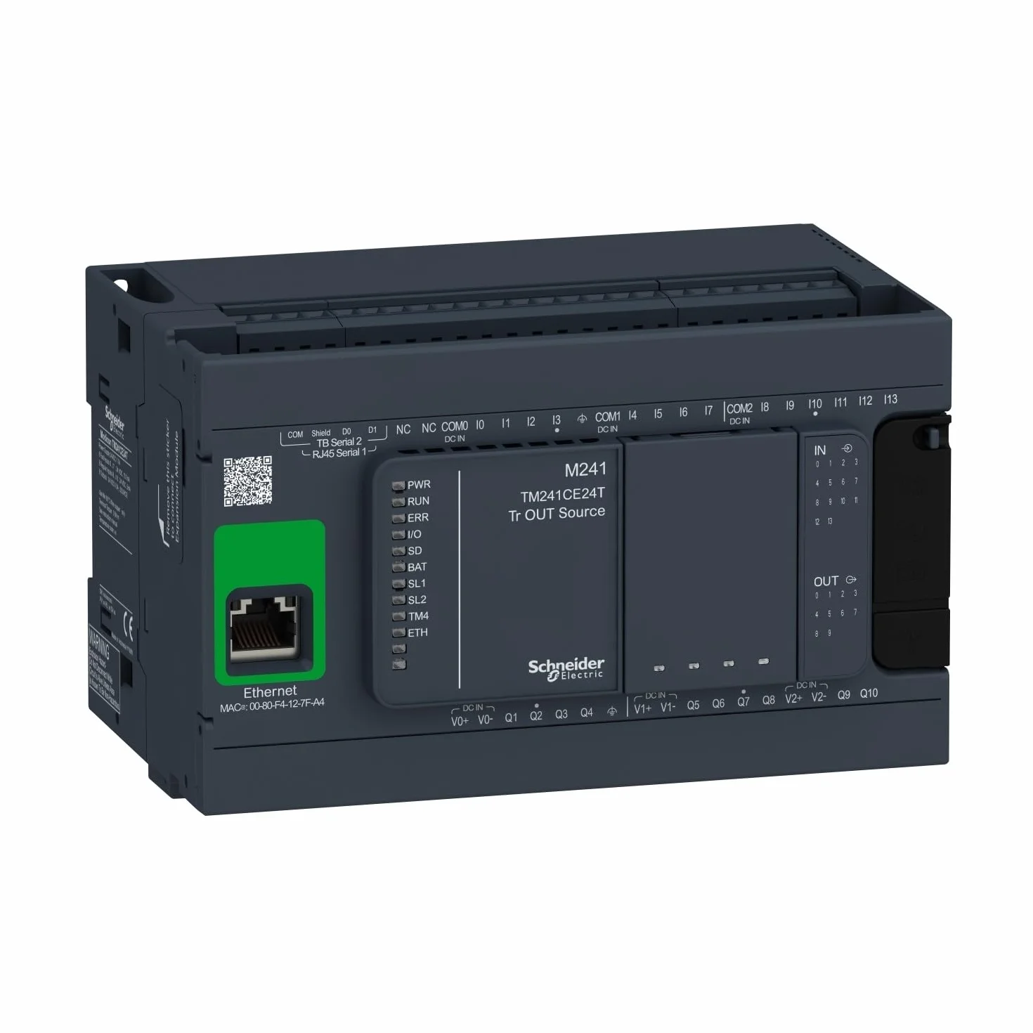 Schneider Electric TM241CE24T Controlador M241 24 Io Transistor Pnp Ethernet