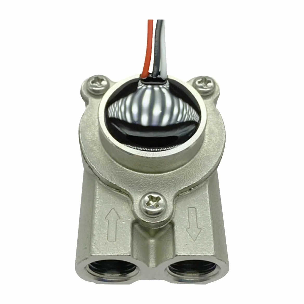 Sensor de flujo agua, medidor especial comercial, acero inoxidable, tipo alta presión