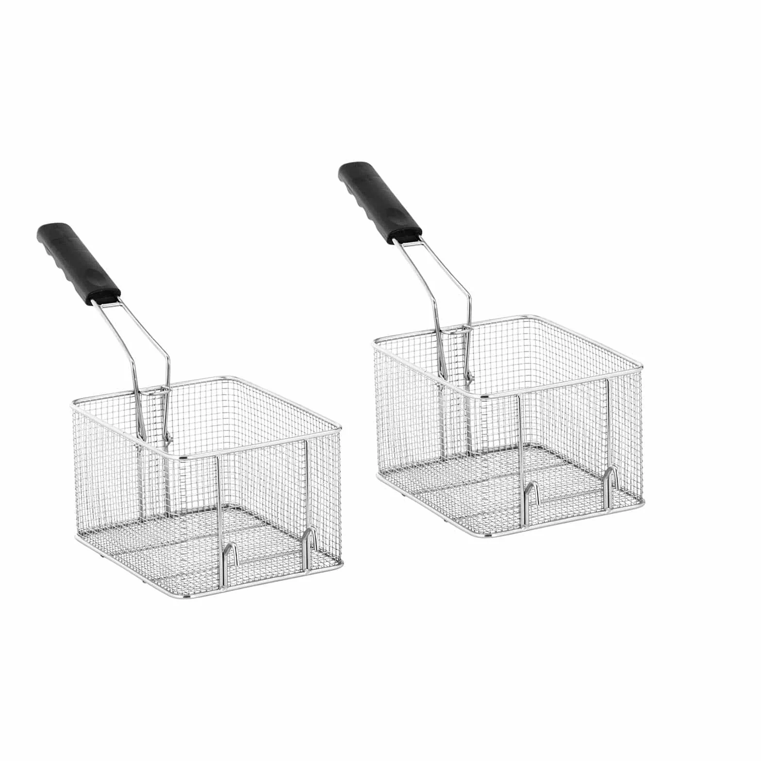 Royal Catering Freidora doble de acero inoxidable (capacidad 2 x 13 L, 2 x 3250 W, 230 V, termostato E.G.O. con grifo, incluye 2 cestas con tapa)
